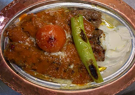 Iskender Lamb-Kebab The Grill 21 Mediterranean Restaurant Arbroath